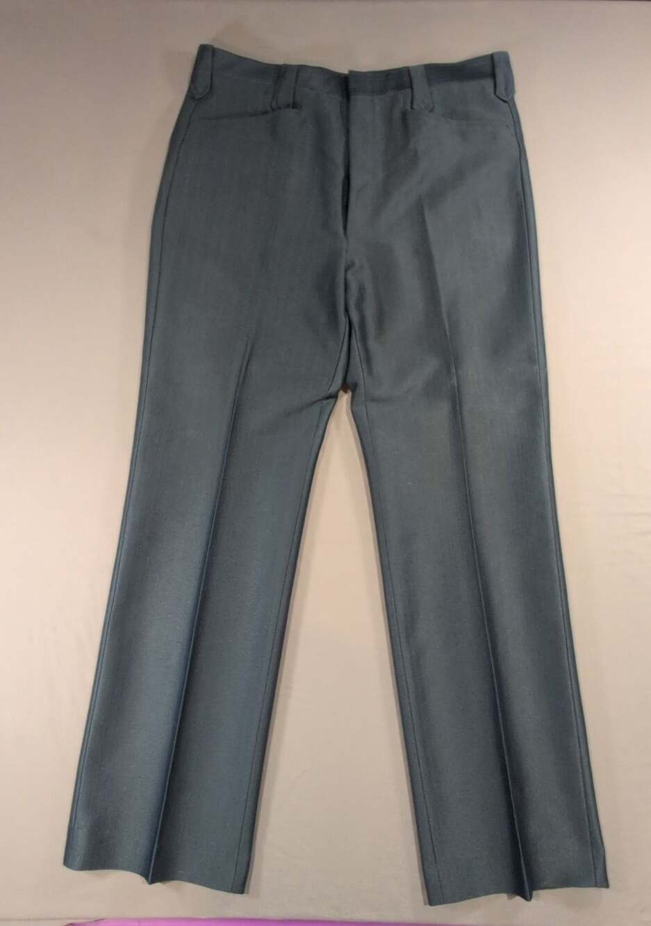 Vintage Western Dress Pants Grey Made In USA, Vintage Pockets and Flaps